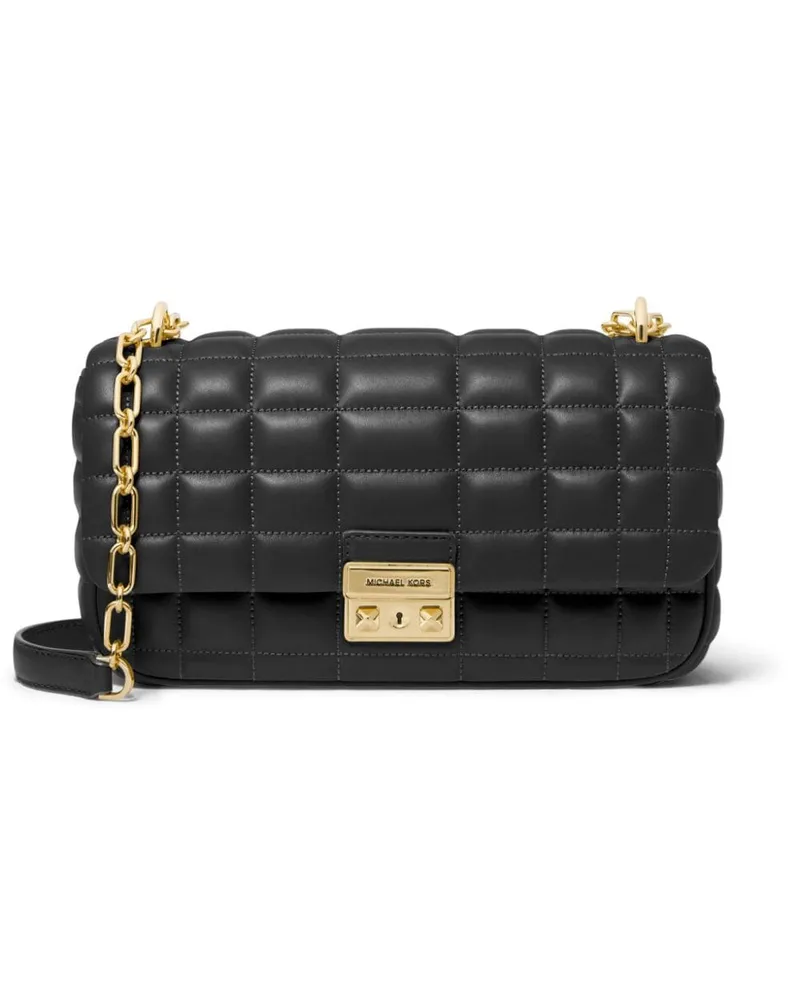 Michael Kors Gesteppte Schultertasche - Schwarz Schwarz