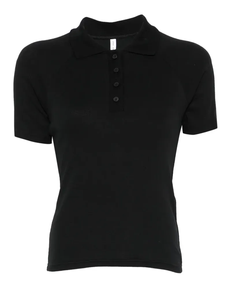 Samsøe & Samsøe short-sleeve polo top - Schwarz Schwarz