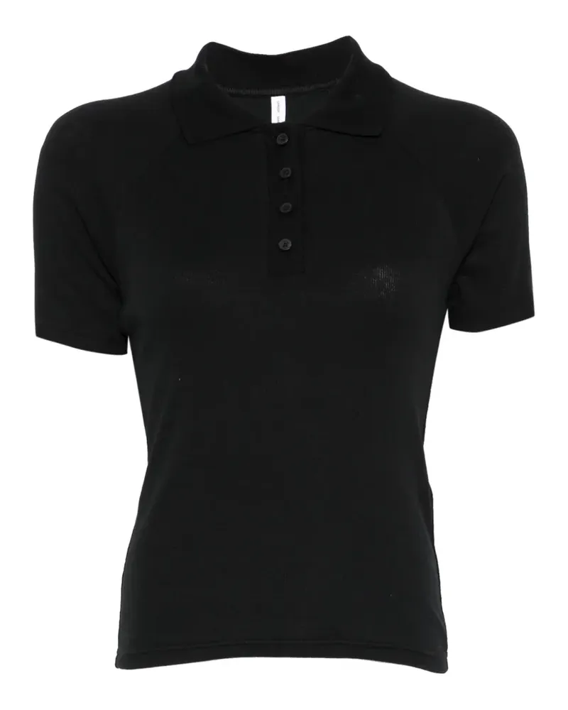 Samsøe & Samsøe short-sleeve polo top - Schwarz Schwarz
