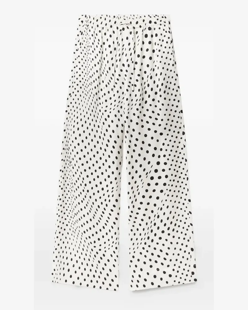 Stella McCartney Polka-Dot-Hose mit Kordelzug - Weiß Weiß