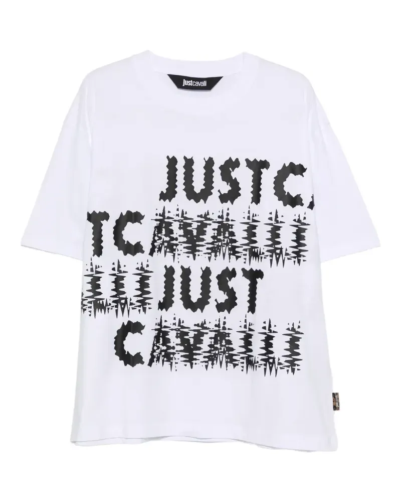 Just Cavalli T-Shirt mit grafischem Print - Weiß Weiß