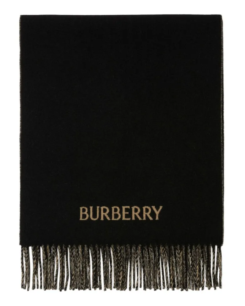 Burberry Zweifarbiger Kaschmirschal - Schwarz Schwarz