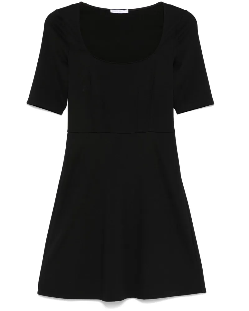 Patrizia Pepe Ausgestelltes Minikleid - Schwarz Schwarz