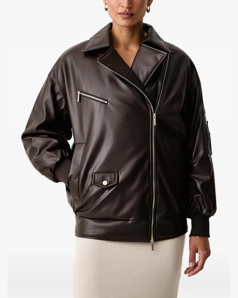 Armani Exchange Jacke mit asymmetrischem Reißverschluss - Braun Braun