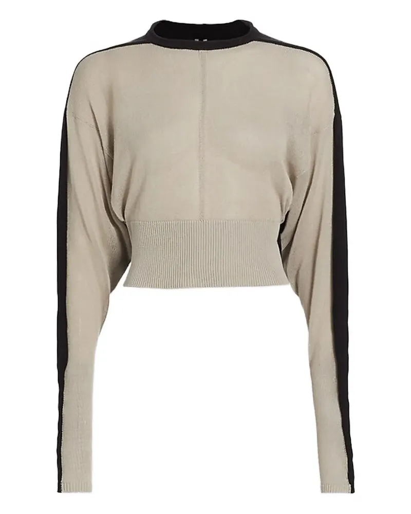 Rick Owens Cropped-Pullover mit Einsätzen - Nude Nude