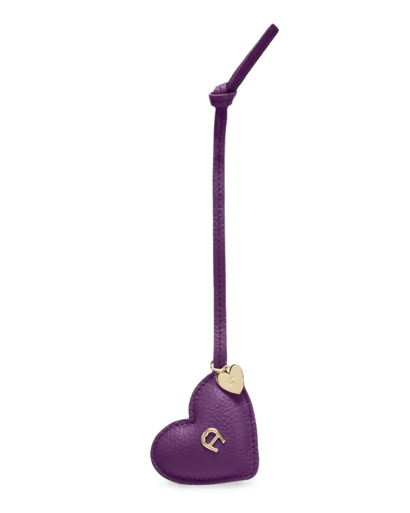 Aigner Ciondollini Taschenanhänger mit Logo-Schild - Violett Violett