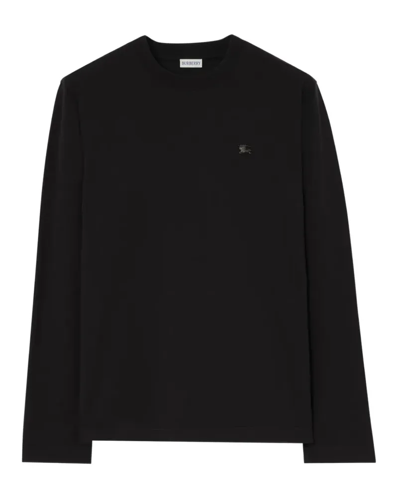 Burberry Langärmeliges Metal Knight Oberteil - Schwarz Schwarz