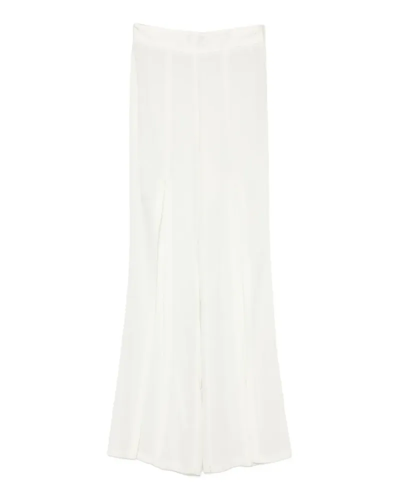 Simona Corsellini front-slit trousers - Nude Nude