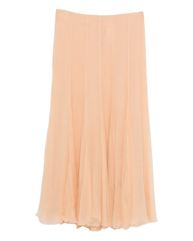 Chloé pleated silk skirt - Rosa Rosa
