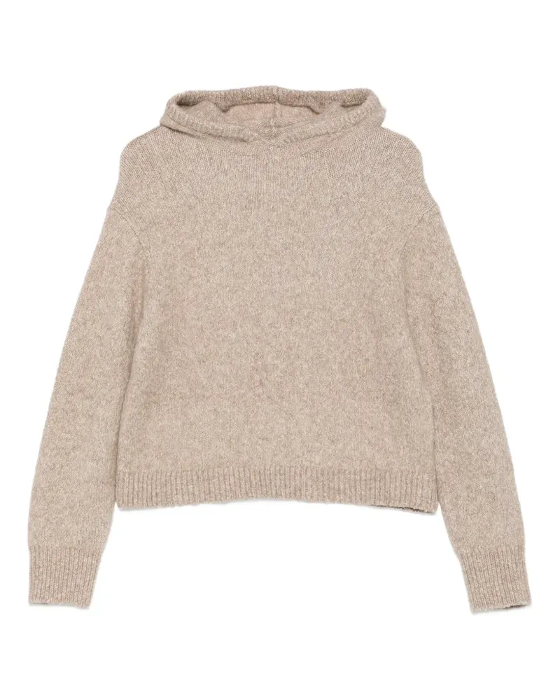 Marc O'Polo knitted hooded sweater - Braun Braun