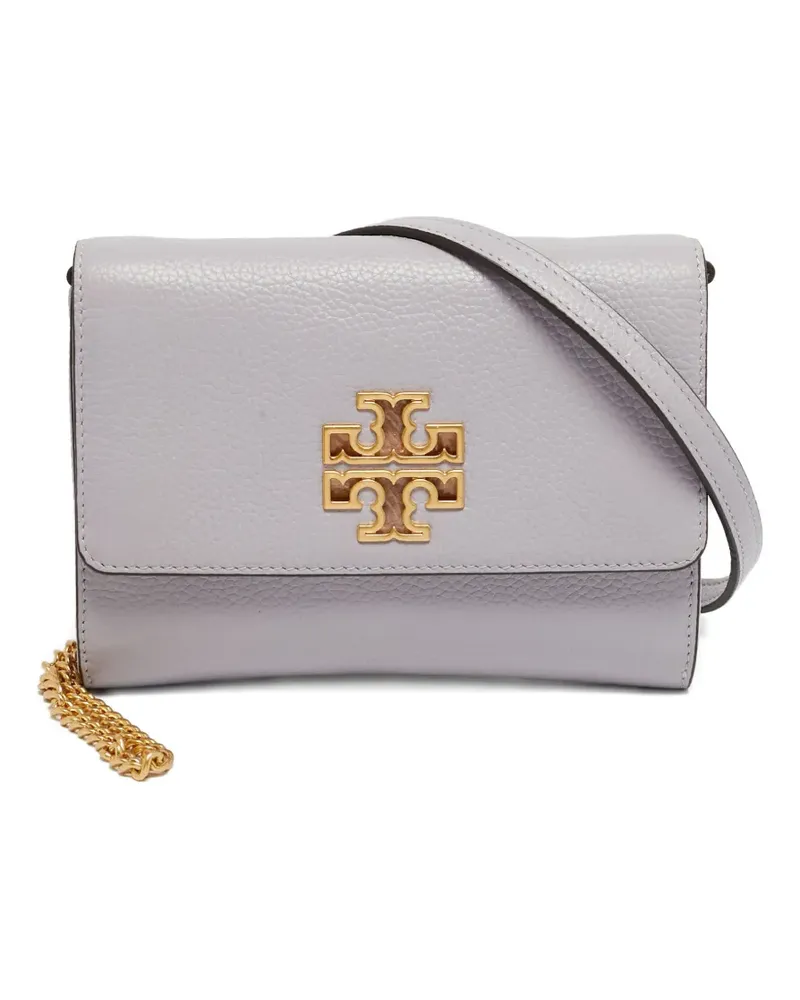 Tory Burch leather chain wallet - Violett Violett