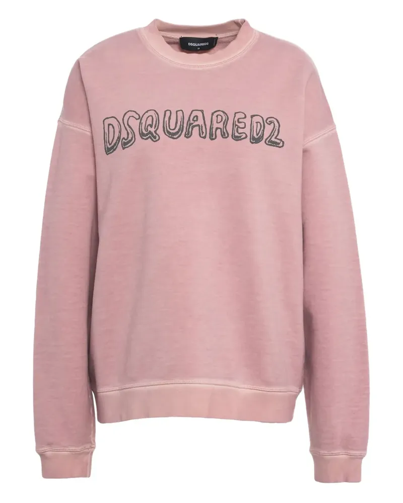 Dsquared2 Sweatshirt mit Logo - Rosa Rosa