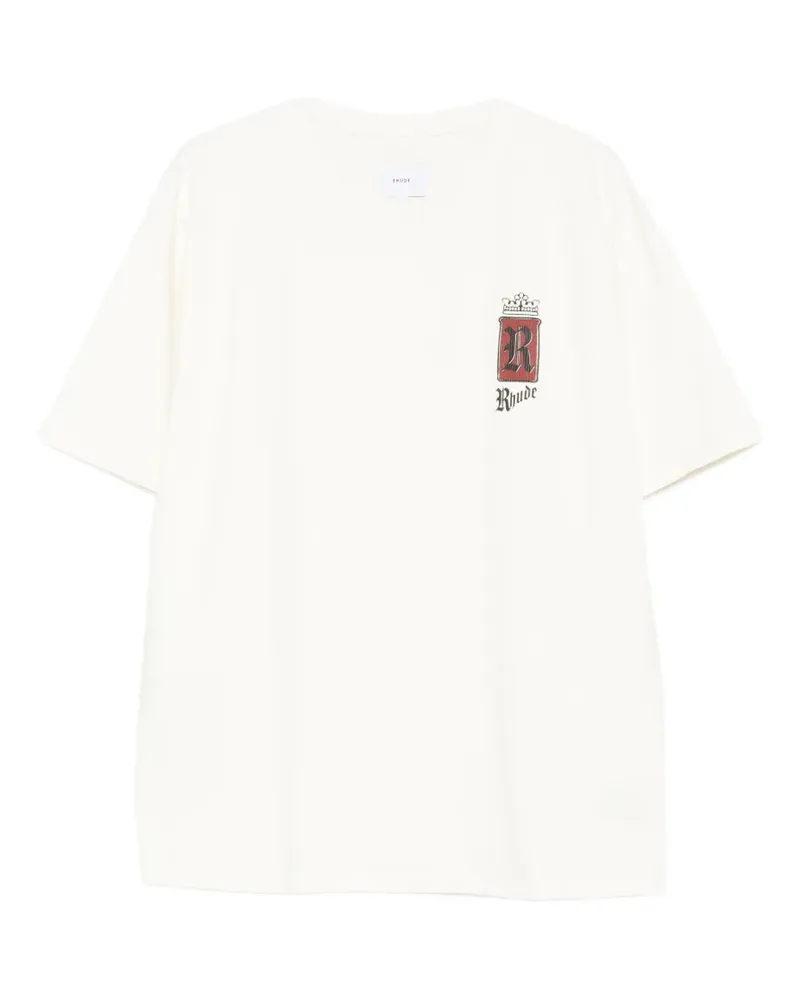 RHUDE logo graphic T-shirt - Nude Nude