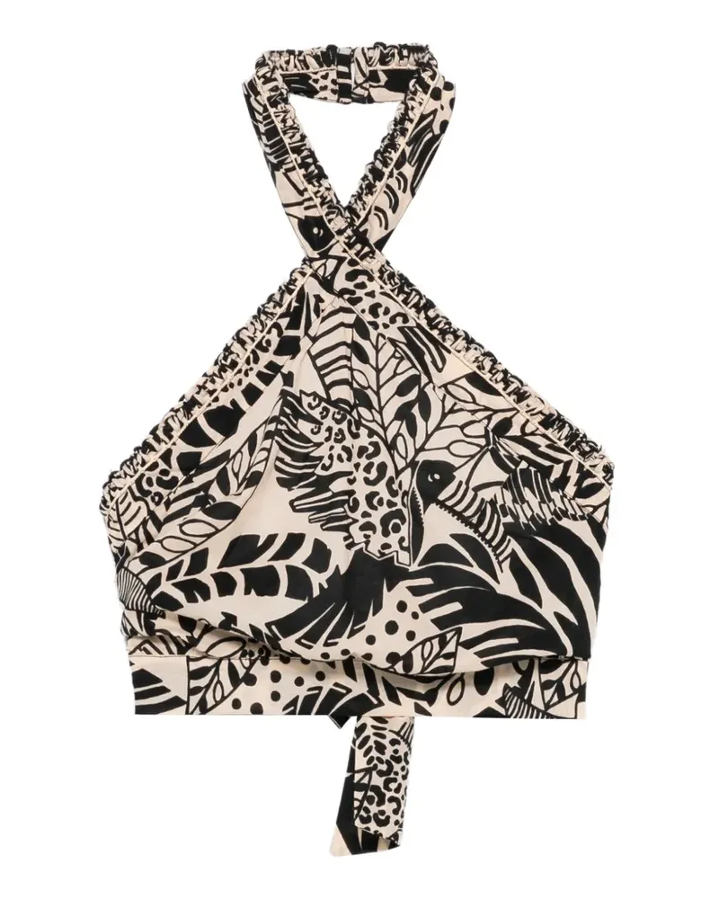 Poupette St Barth Suma Oberteil mit Print - Nude Nude