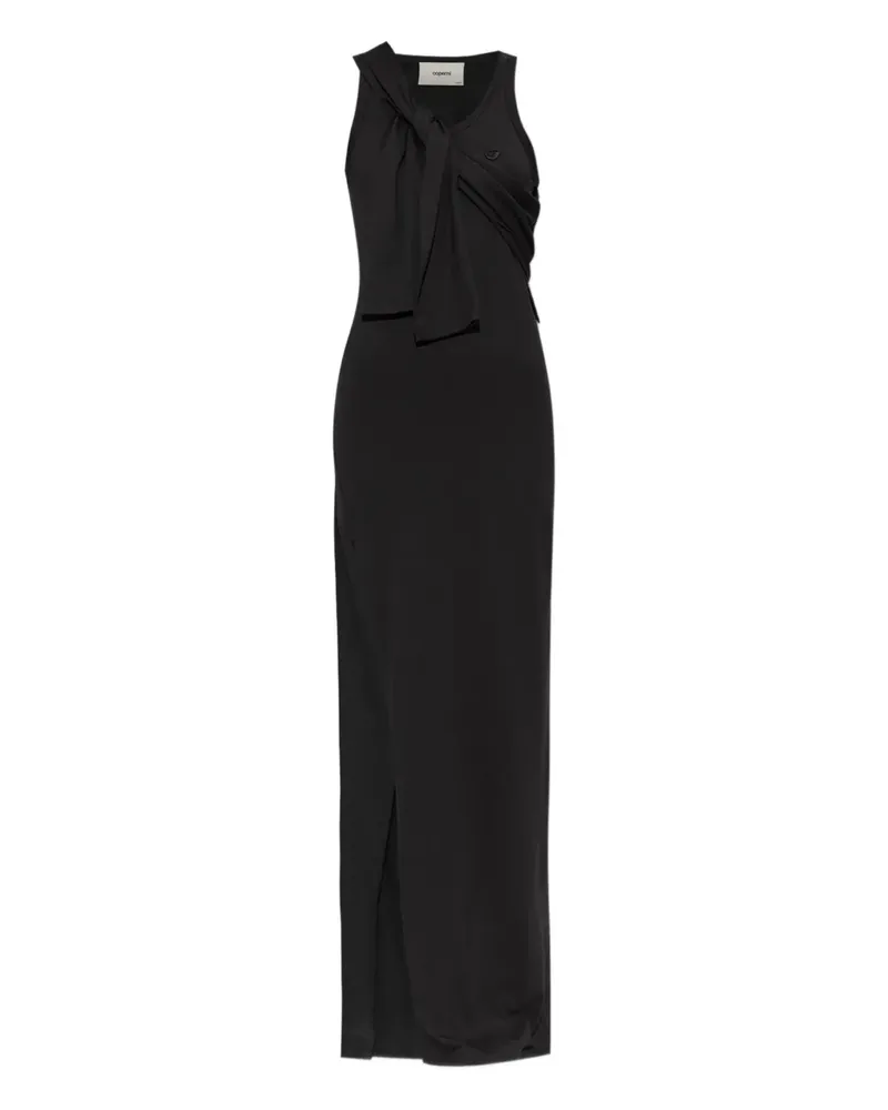 COPERNI Geknotetes Maxikleid mit seitlichem Schlitz - Schwarz Schwarz