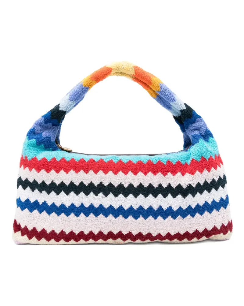 Missoni chevron-patterned tote bag - Weiß Weiß