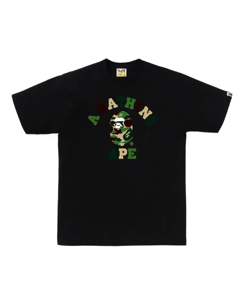 BAPE Ape Head T-Shirt mit Logo-Print - Schwarz Schwarz