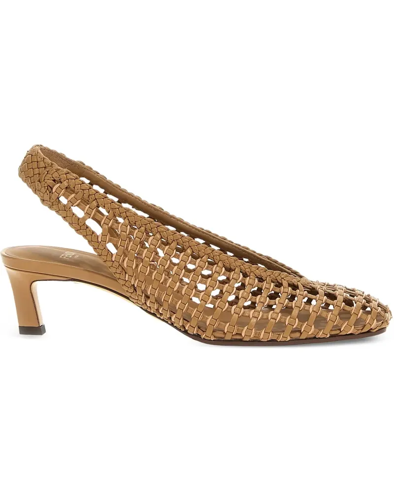 Fendi Gewebte Slingback-Pumps 46mm - Braun Braun