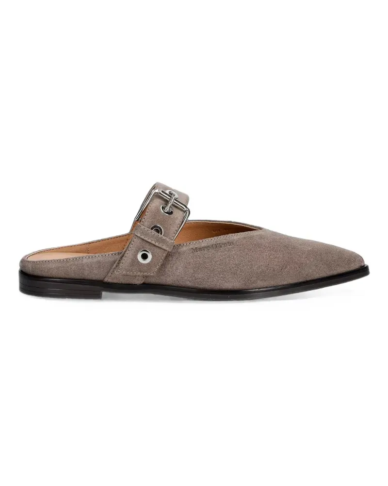 Marc O'Polo Spitze Mules mit Schnallenverschluss - Nude Nude