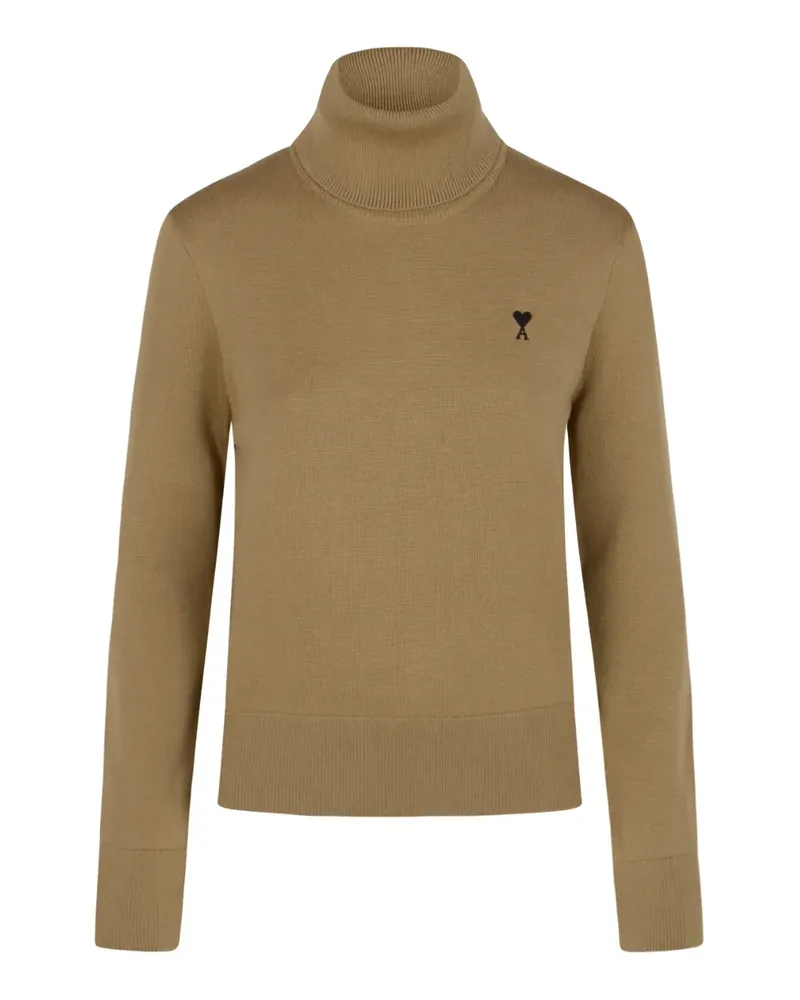 Amiri Bestickter Rollkragenpullover - Braun Braun