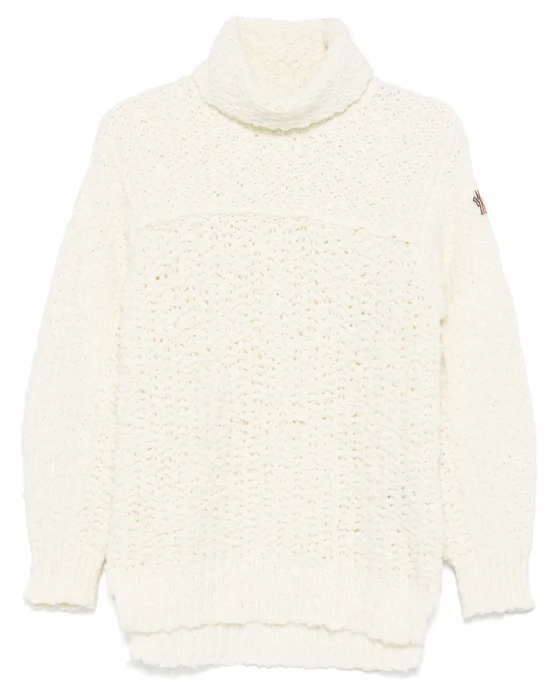 Moncler Pullover mit Poloshirtkragen - Weiß Weiß