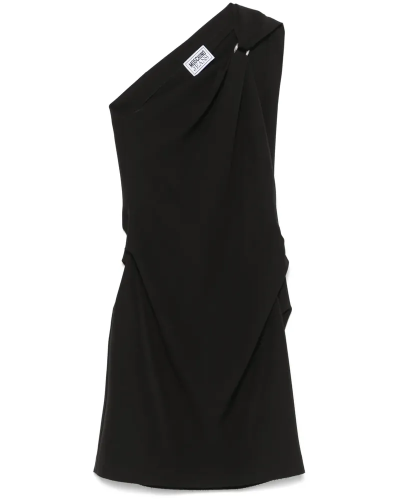 Moschino Einschultriges Minikleid - Schwarz Schwarz