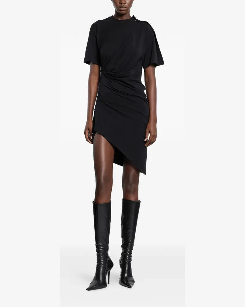 Thierry Mugler pierced asymmetric dress - Schwarz Schwarz