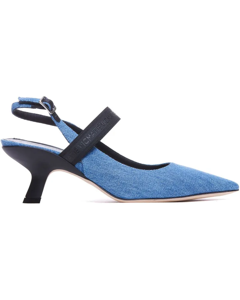 Vic Matié Slingback-Pumps - Blau Blau