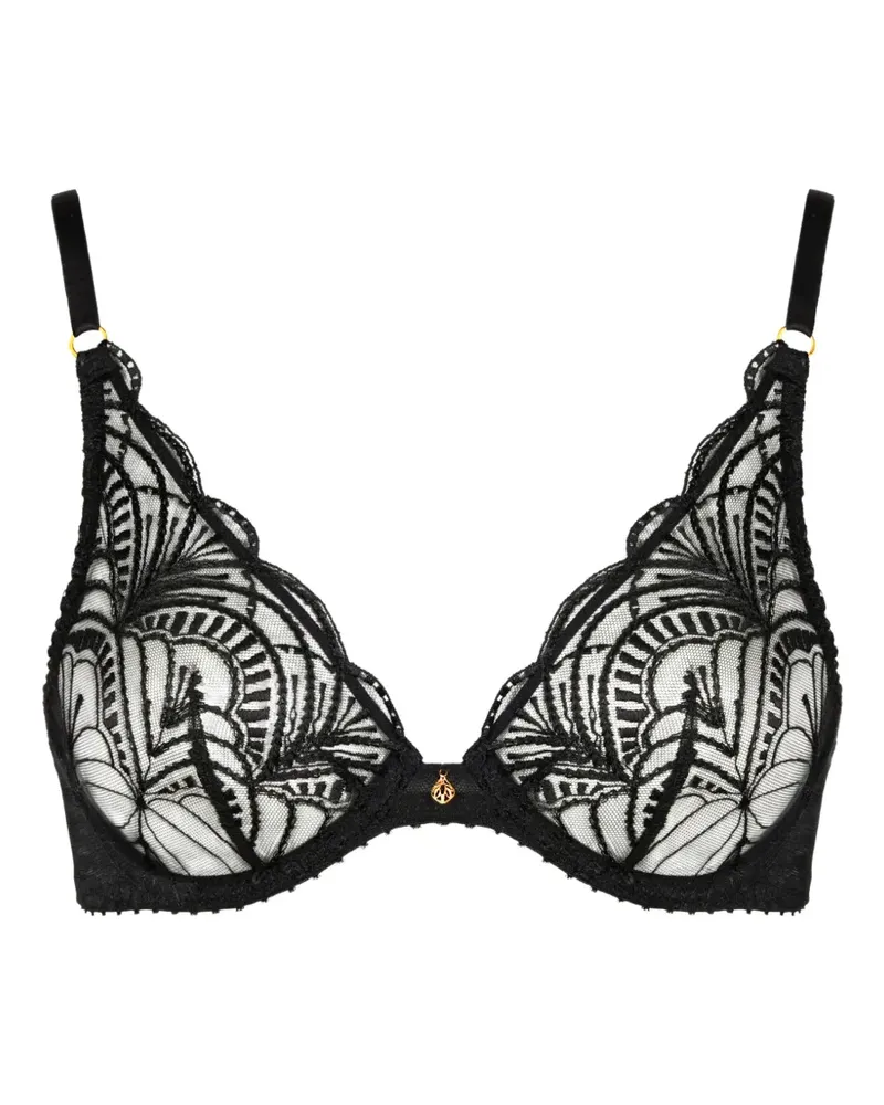 Aubade Vibes Triangel-BH mit Stickerei - Schwarz Schwarz