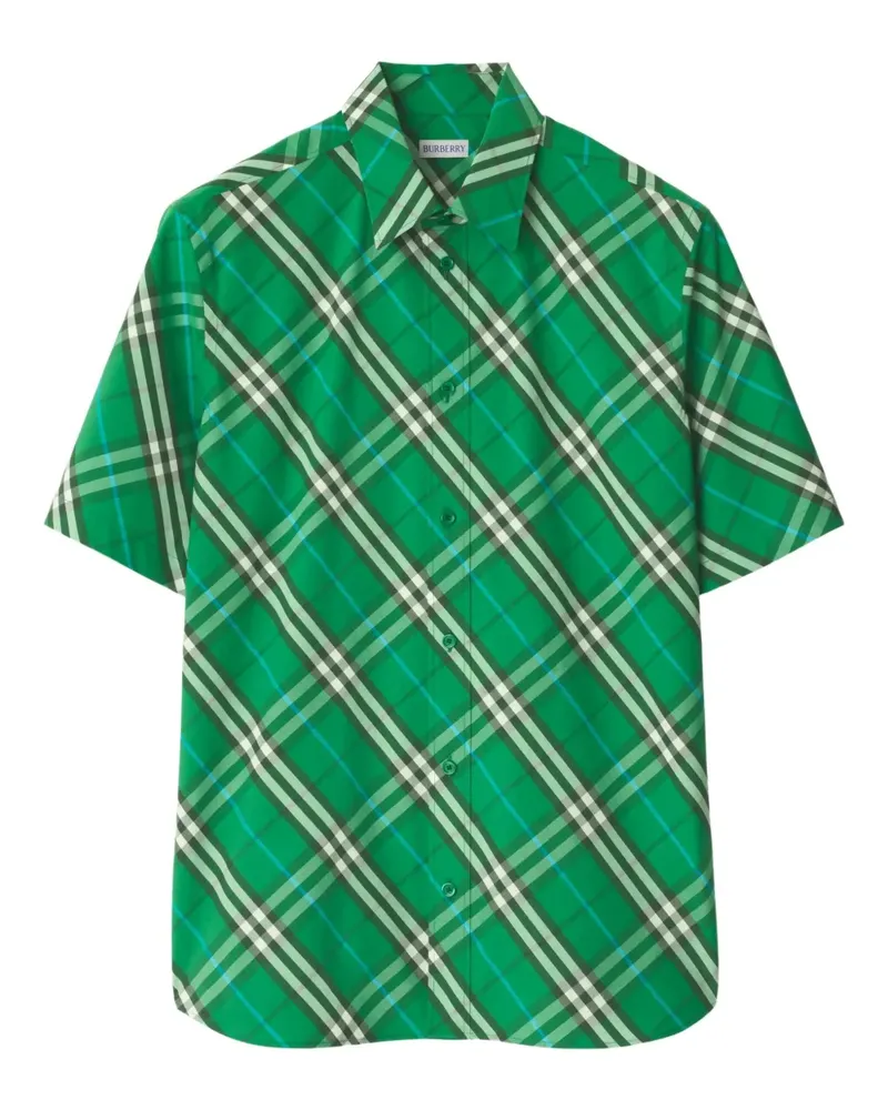Burberry Kariertes Hemd - Grün Grün