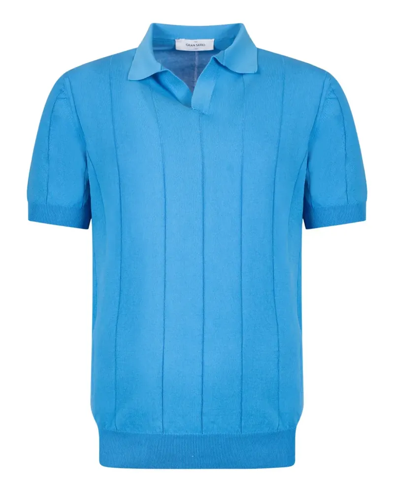 Gran Sasso ribbed T-shirt - Blau Blau