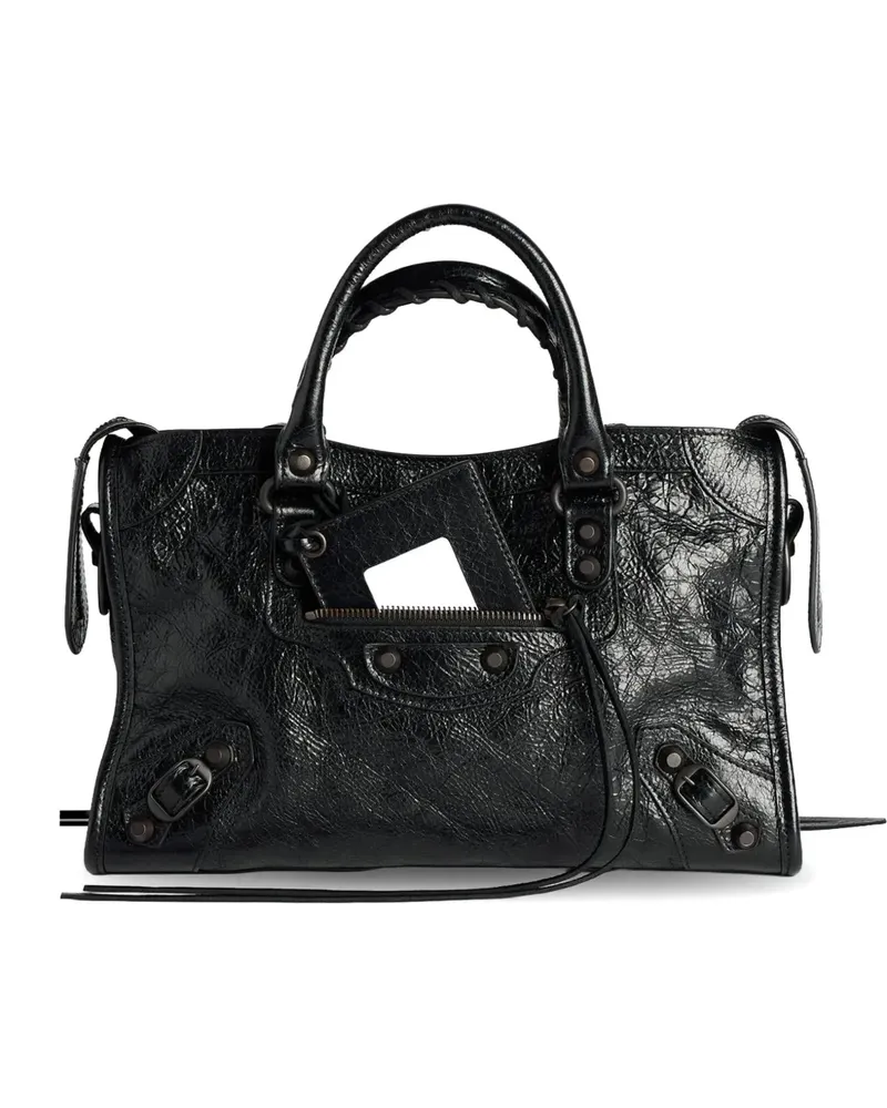 Balenciaga Kleine Le City Tasche - Schwarz Schwarz