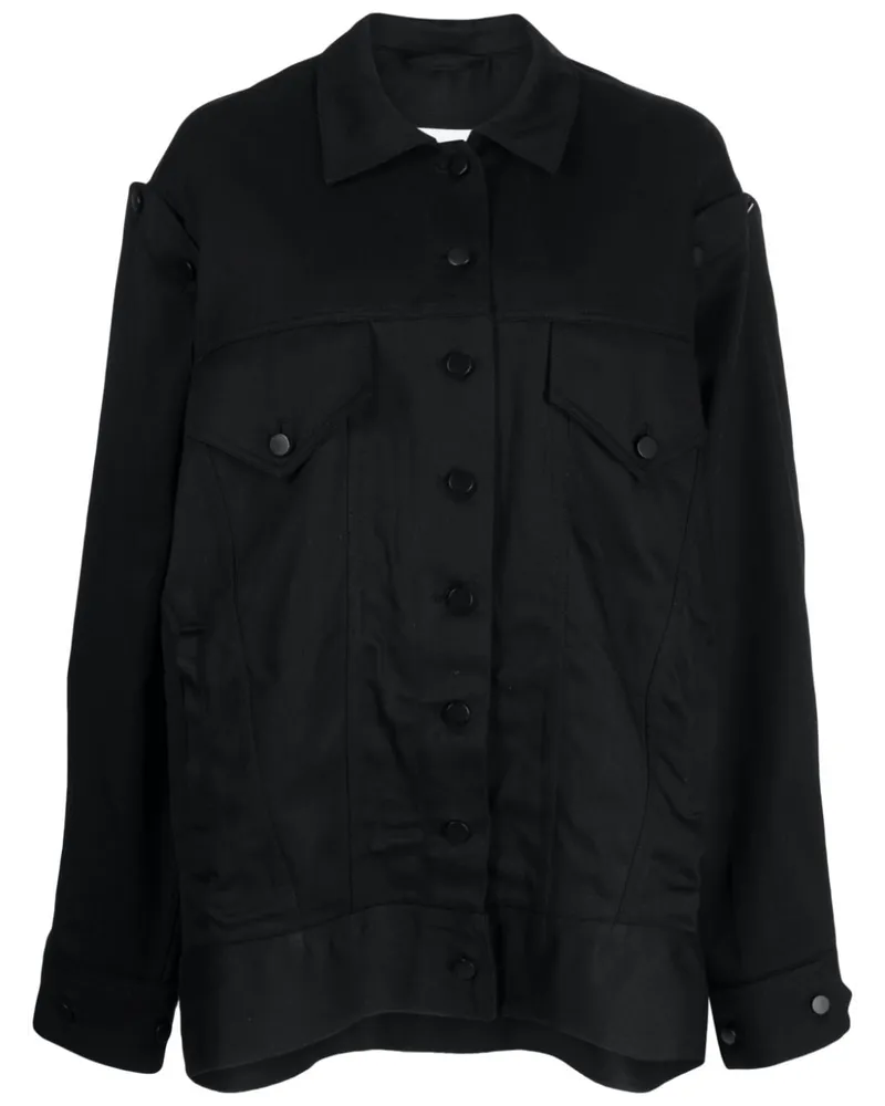 Melitta Baumeister Jacke mit abnehmbaren Ärmeln - Schwarz Schwarz