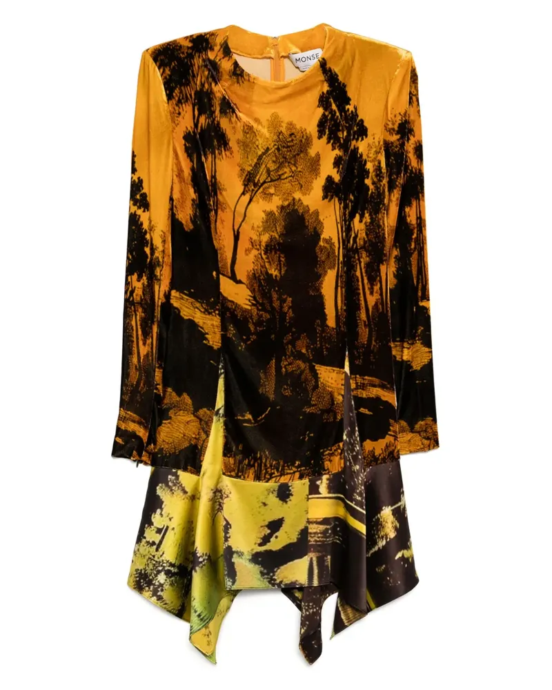 Monse Kleid mit grafischem Print - Orange Orange