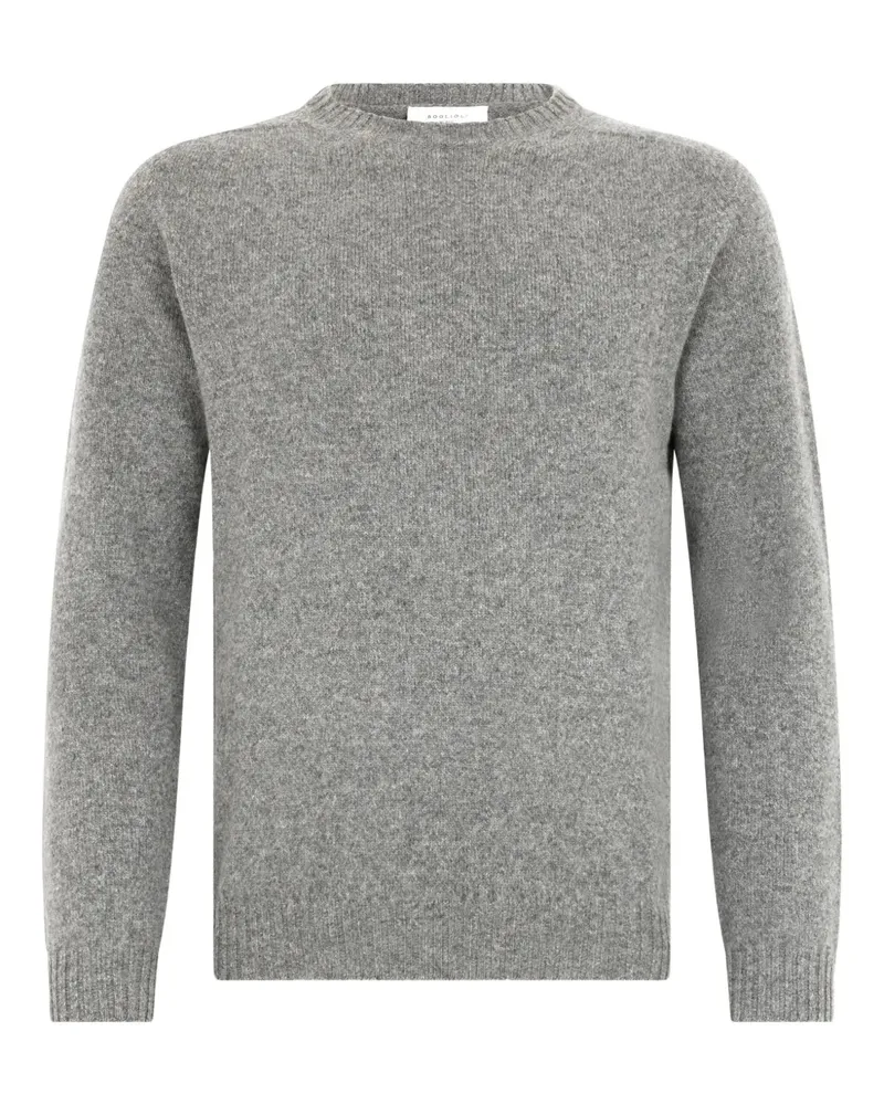 Boglioli Pullover mit rundem Ausschnitt - Grau Grau
