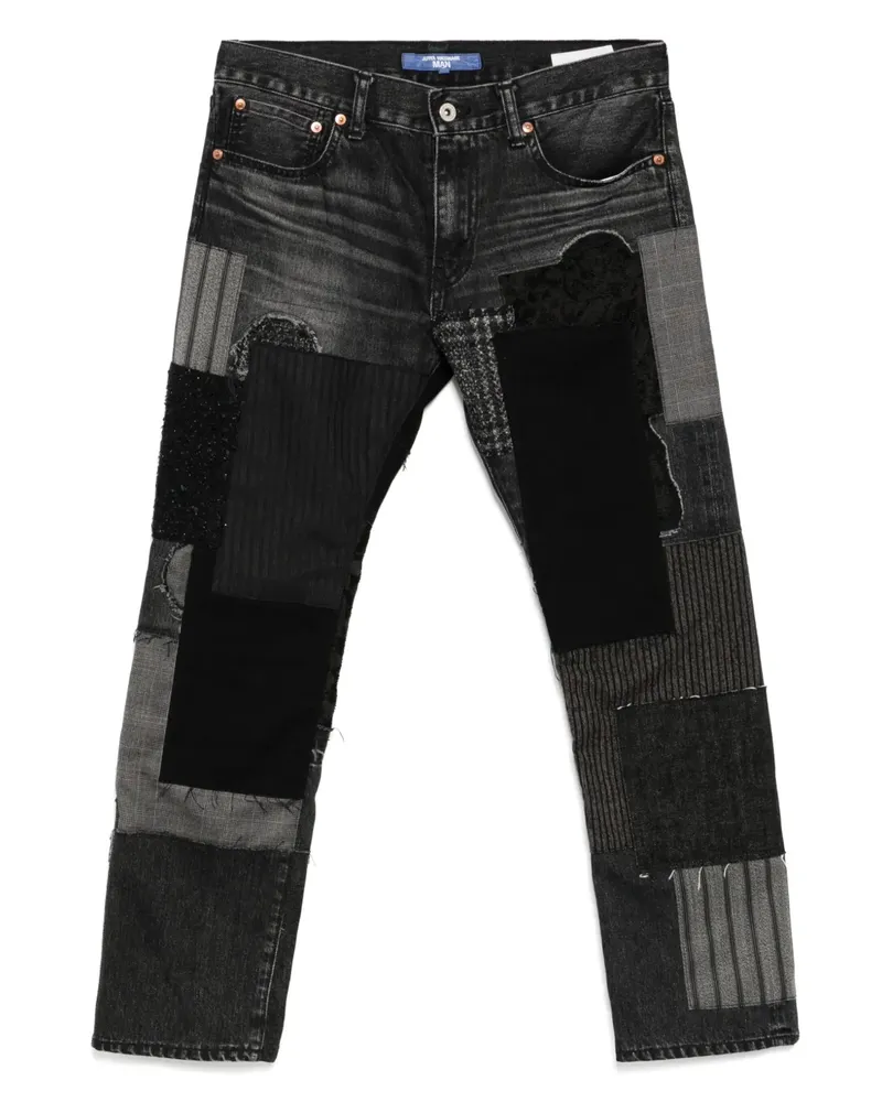 Junya Watanabe Jeans im Patchwork-Look - Schwarz Schwarz