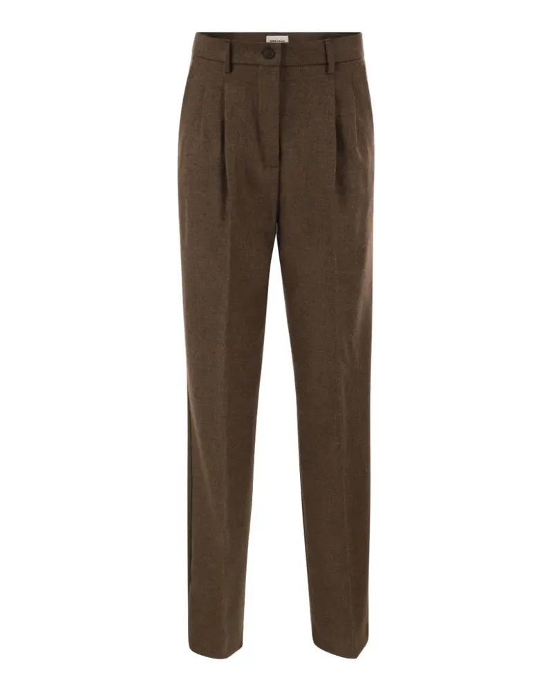 Max Mara pleated wool trousers - Braun Braun