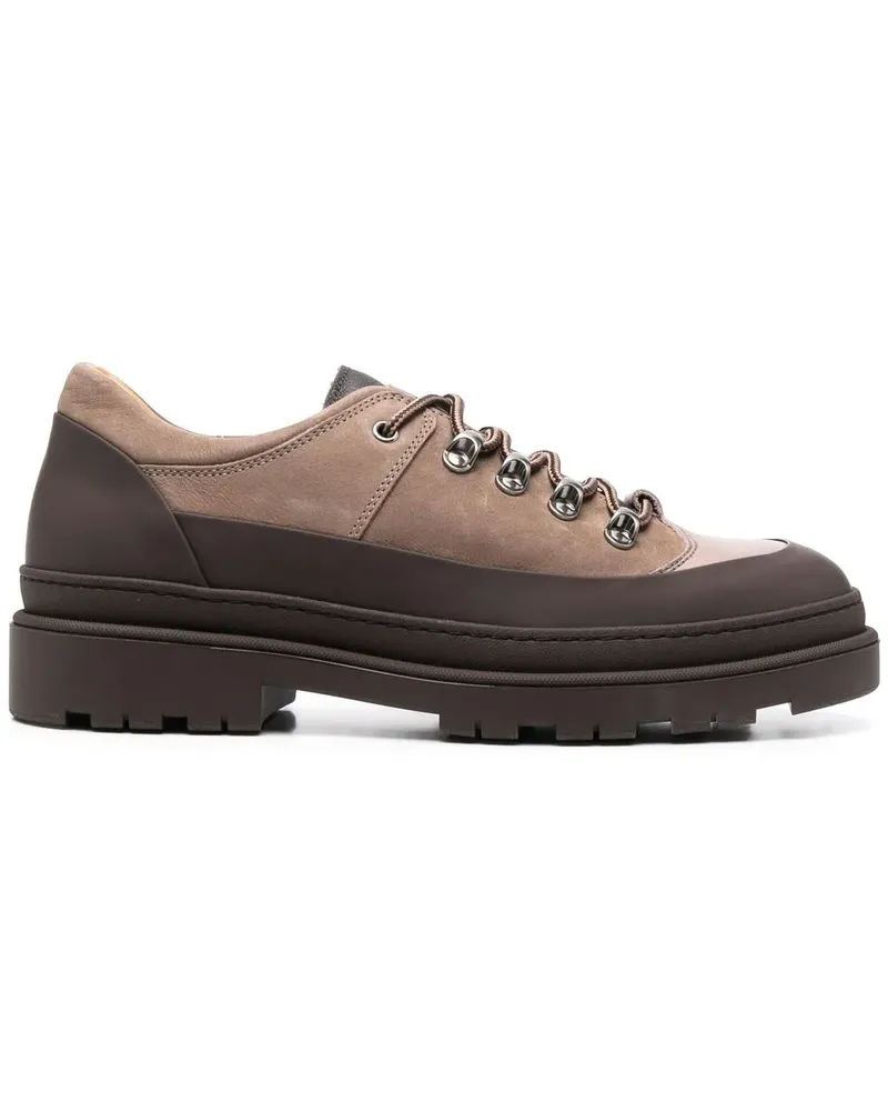 Brunello Cucinelli Zweifarbige Schnürschuhe - Braun Braun