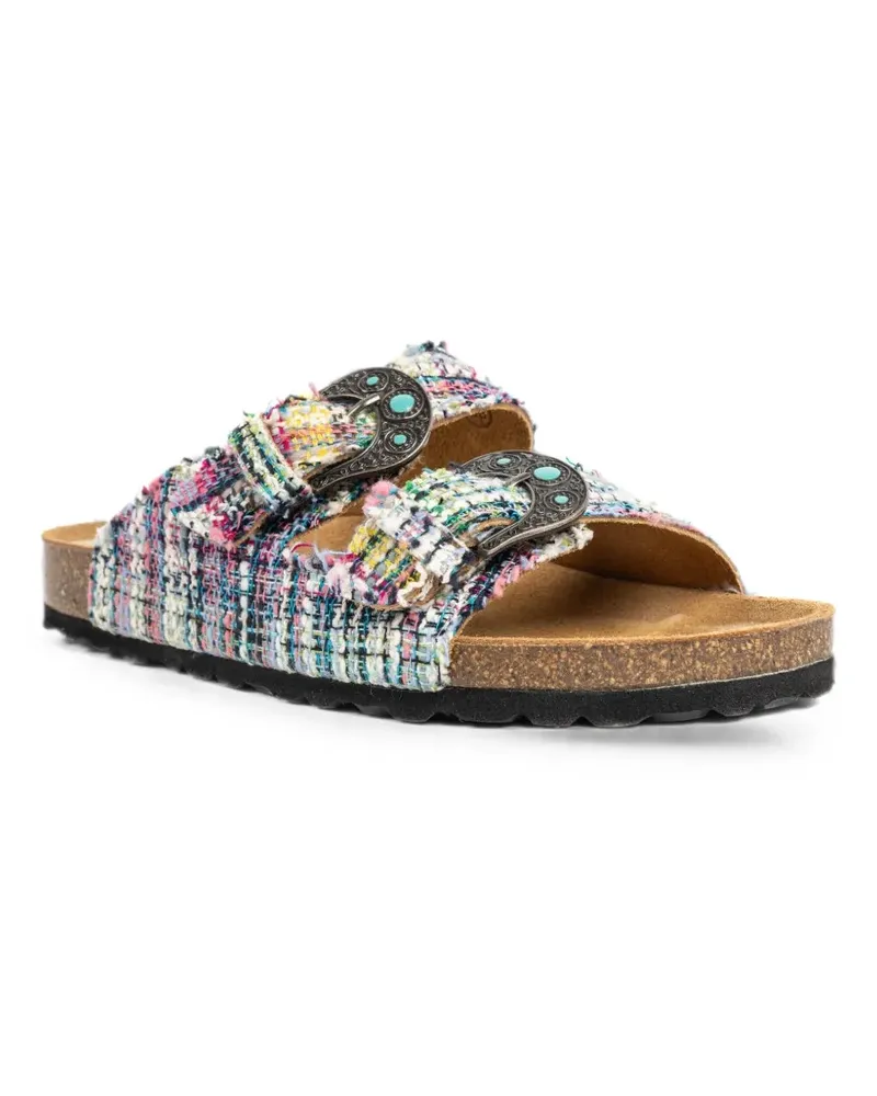 Faliero Sarti x Taji Ciabatta flat sandals - Weiß Weiß