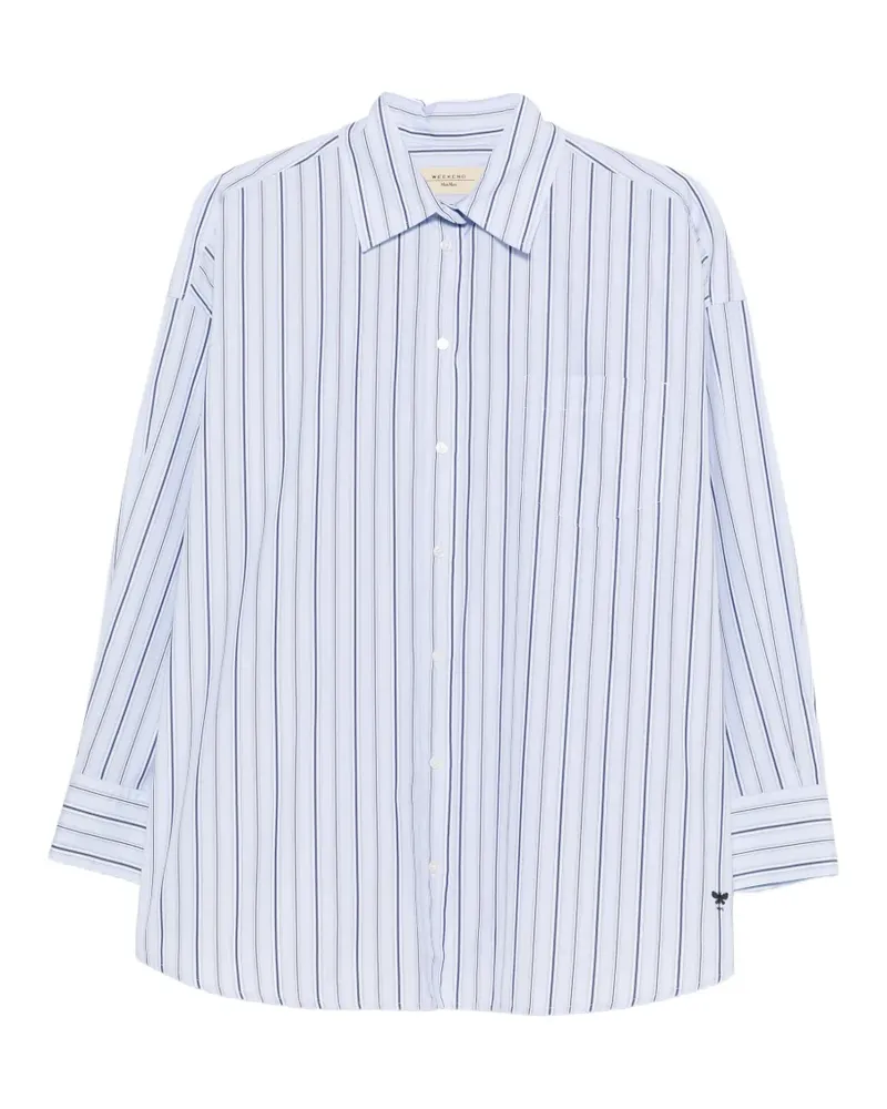 Max Mara striped-pattern shirt - Blau Blau
