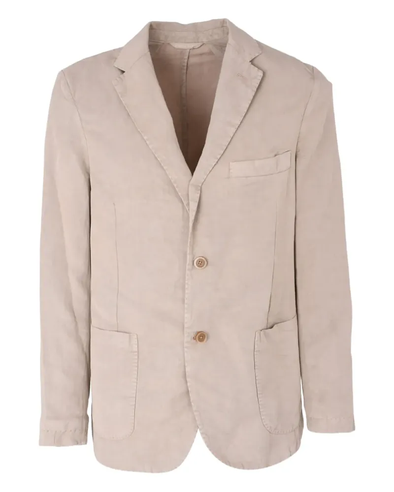 120% Lino Geknöpfte Giacca-Jacke - Nude Nude