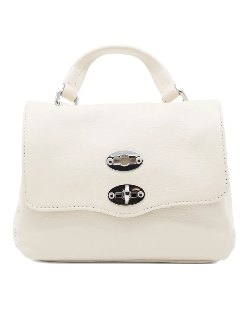 Zanellato Postina Schultertasche mit Doppelklappe - Nude Nude