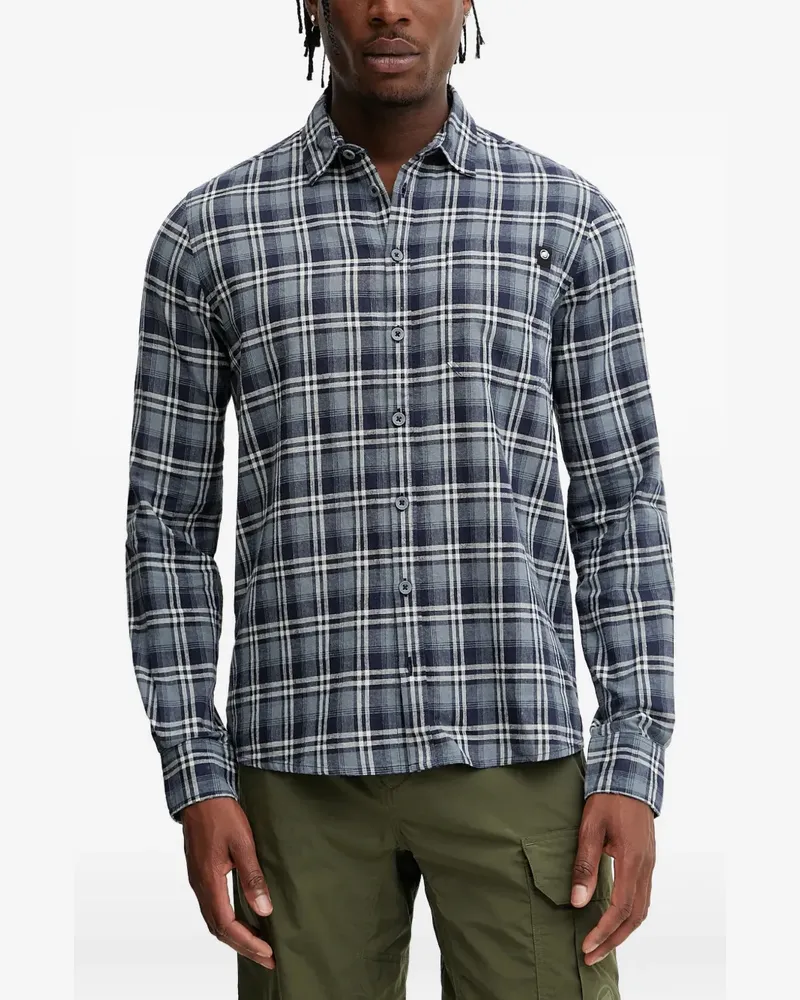 Mammut checked long-sleeve shirt - Blau Blau