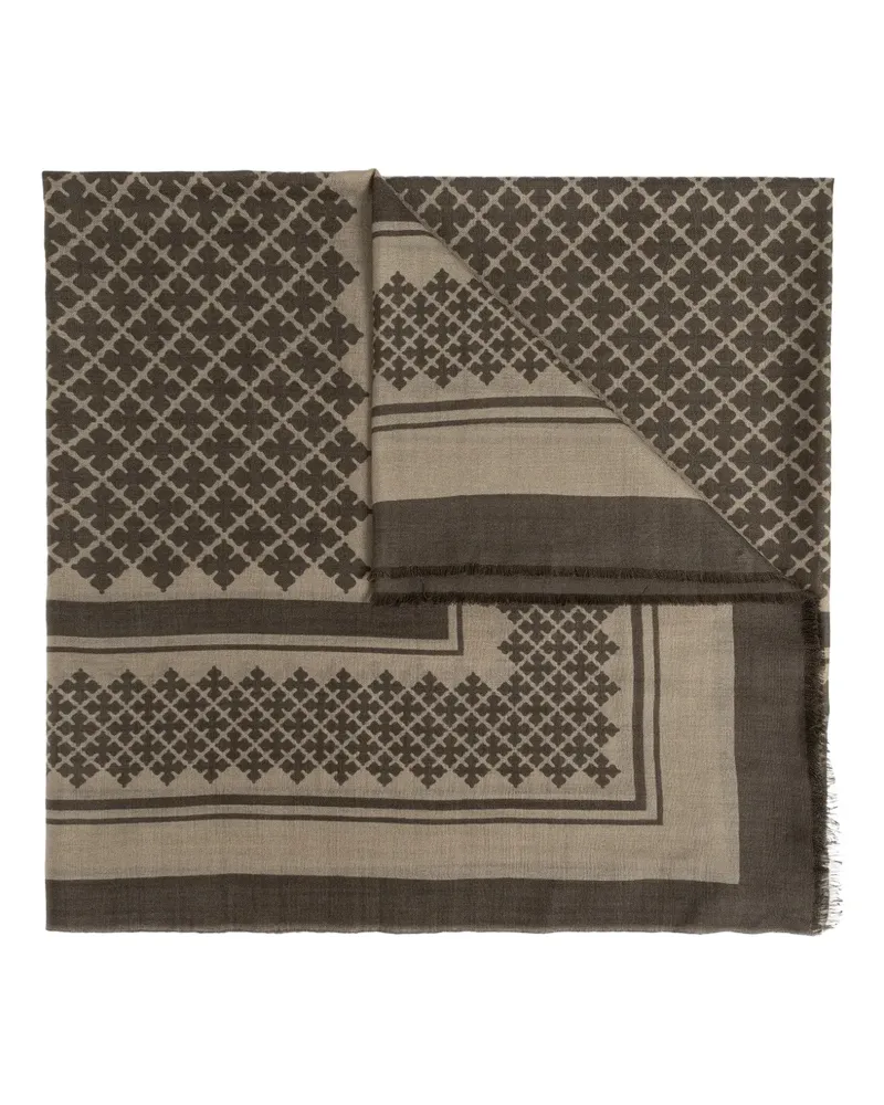 By Malene Birger Julee patterned scarf - Nude Nude