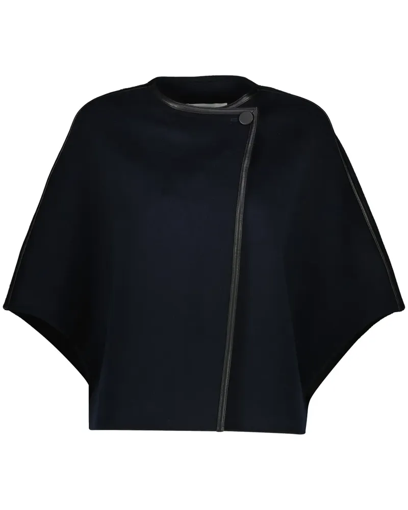 Yves Salomon Doppelseitiges Cape - Blau Blau