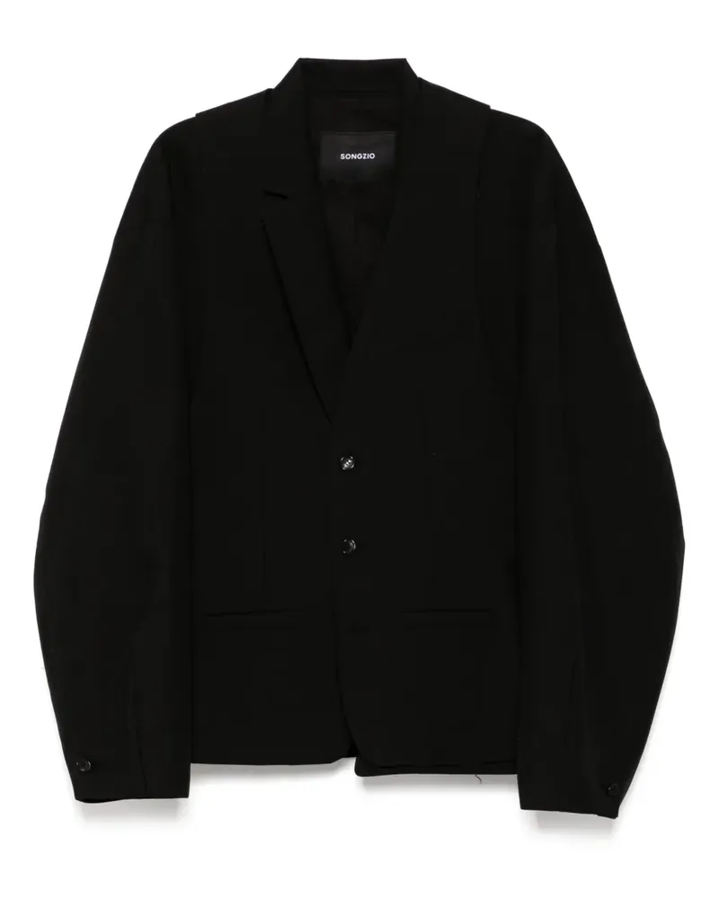SONGZIO Signature Meta Kokon-Jacke - Schwarz Schwarz