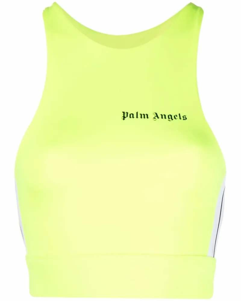 Palm Angels Top mit Streifen - Gelb Gelb