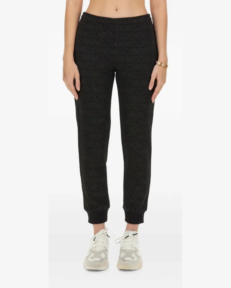 Moschino Jogginghose mit Logo-Print - Schwarz Schwarz