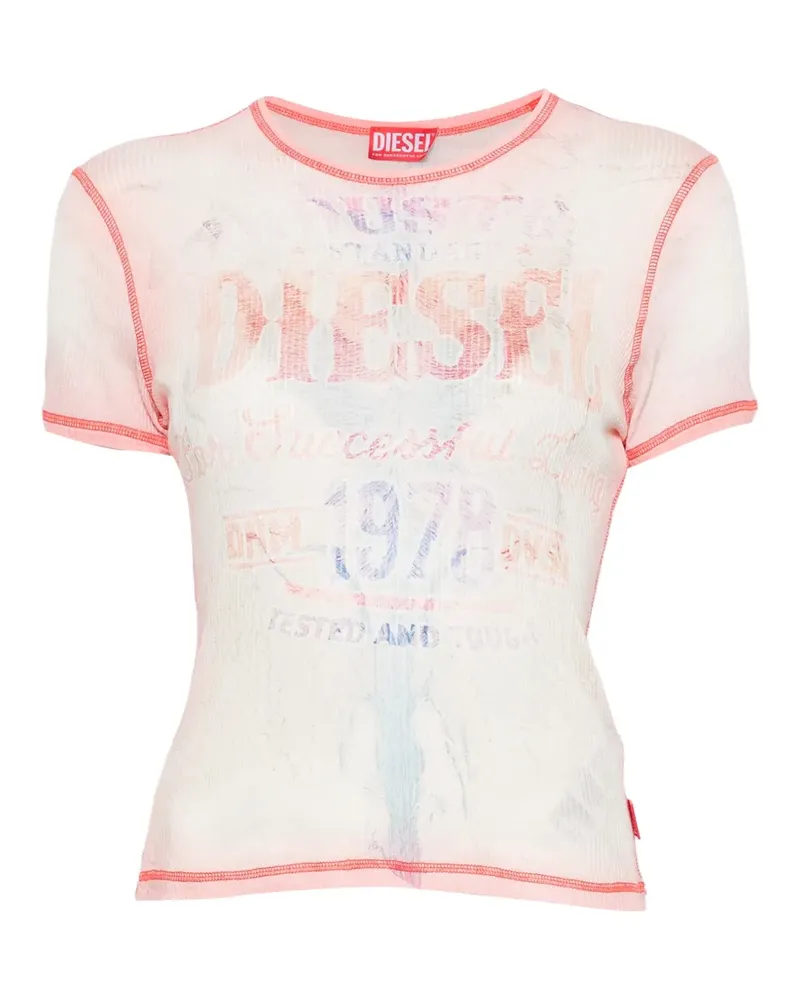 Diesel printed T-shirt - Nude Nude