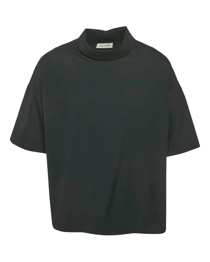 Fear of God T-Shirt mit Stehkragen - Schwarz Schwarz